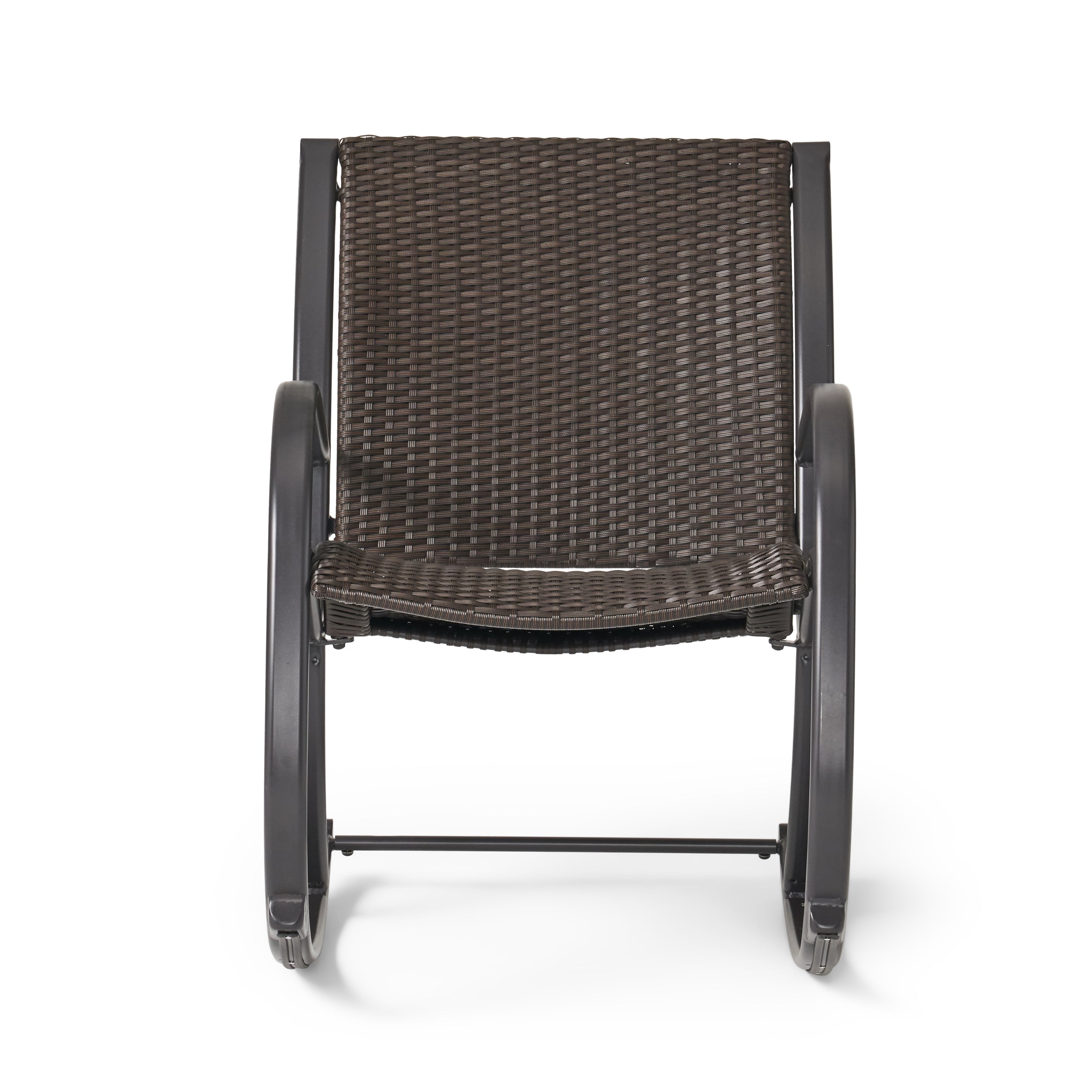 Dark brown deals outdoor rocking chair