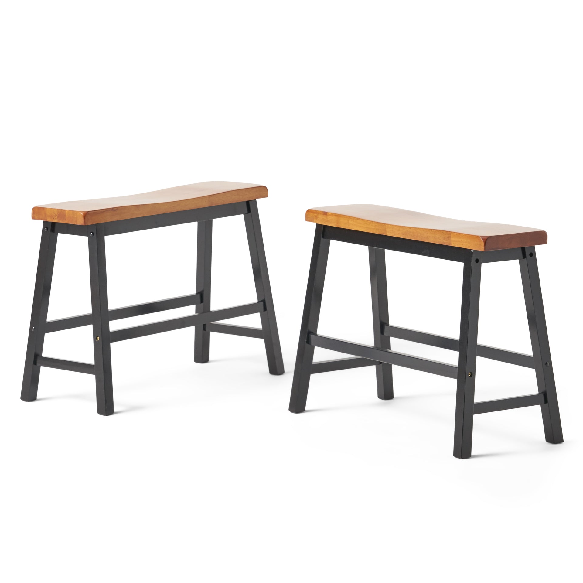 Bench – Toluca GDFStudio 24-Inch of 2) Saddle Wood Dining Counter (Set