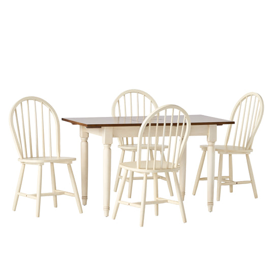 Gates 5-piece Spindle Wood Dining Set with Leaf Extension