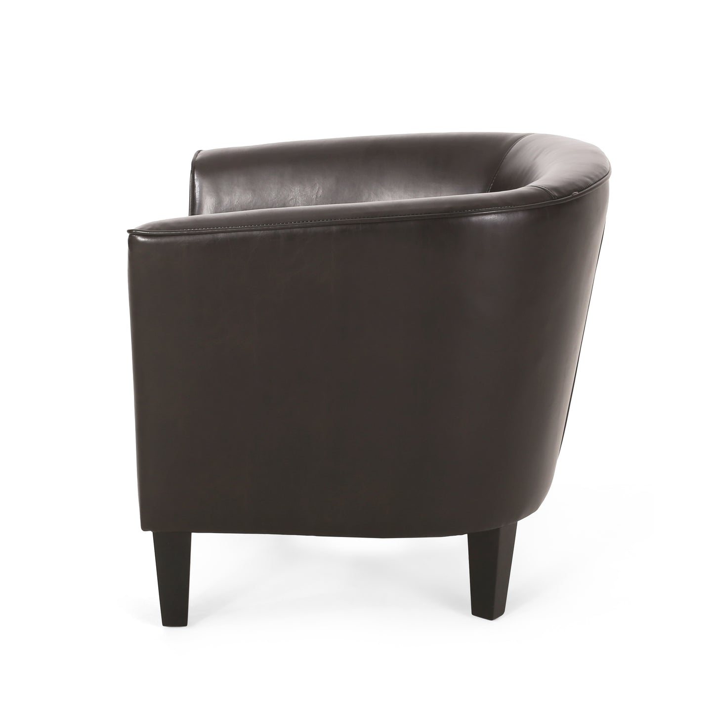 Gelston Brown Leather Club Chair