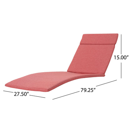 Lakeport Outdoor Adjustable Chaise Lounge Chair w/ Cushion