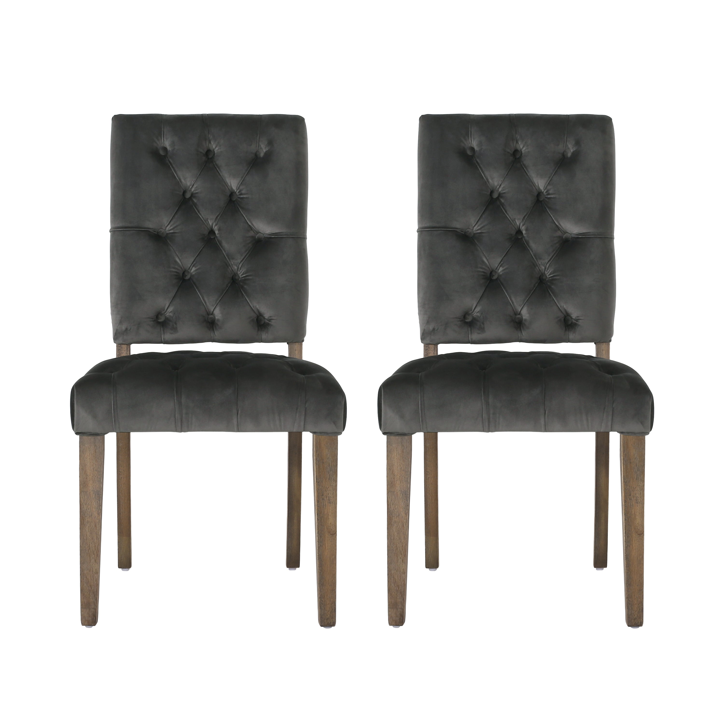 Velvet discount tufted chairs