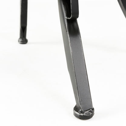 Samthorn Metal Industrial Adjustable Barstool With Backrest