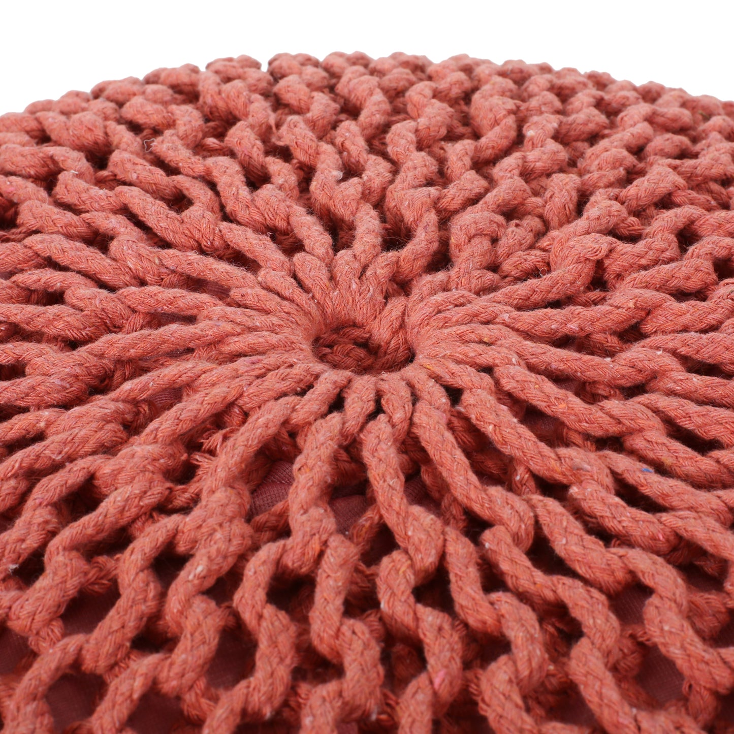 Poona Hand Knitted Artisan Pouf