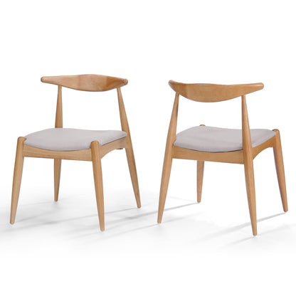 Sandra Mid Century Modern Dining Chairs (Set of 2)