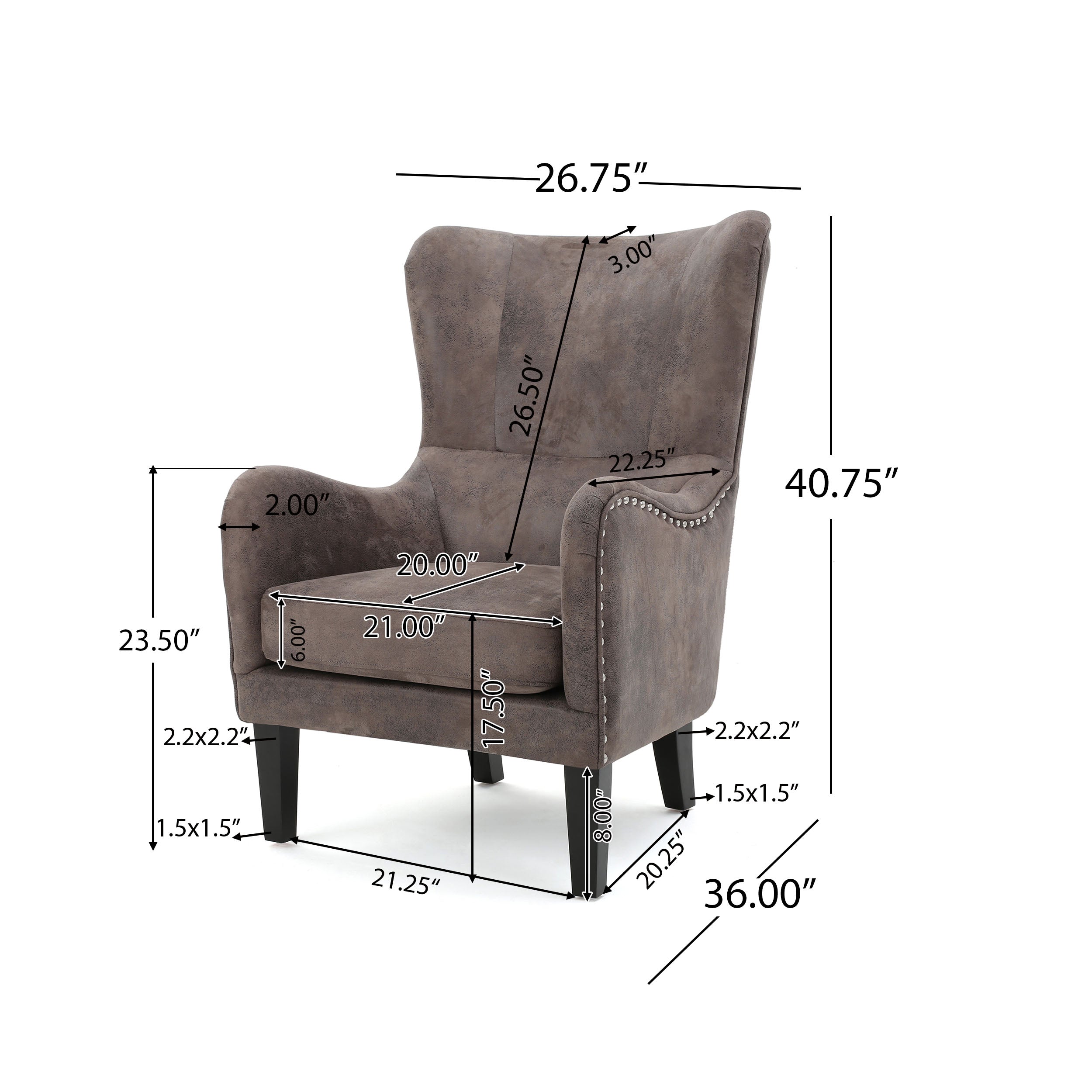 Wingback club online chair