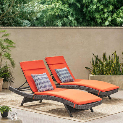 Savana Outdoor Wicker Lounge with Water Resistant Cushion