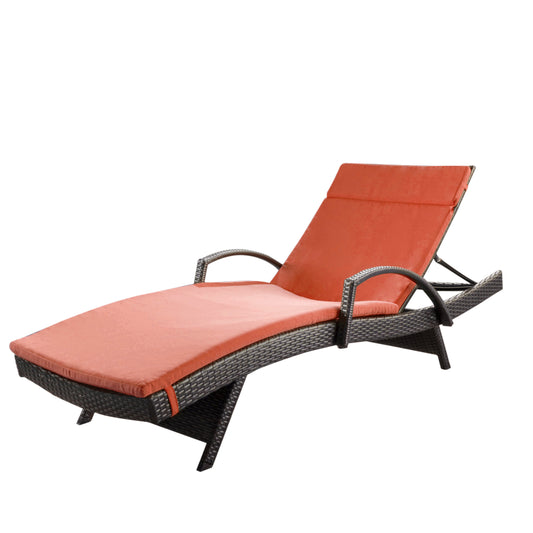 Savana Outdoor Wicker Lounge with Arms with Water Resistant Cushion