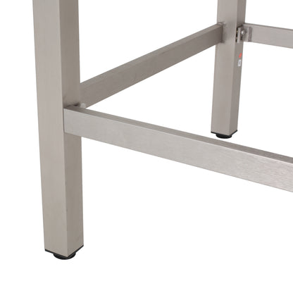 Capral Outdoor Modern 3-Piece Gray Wicker Bar Set with Aluminum Frame