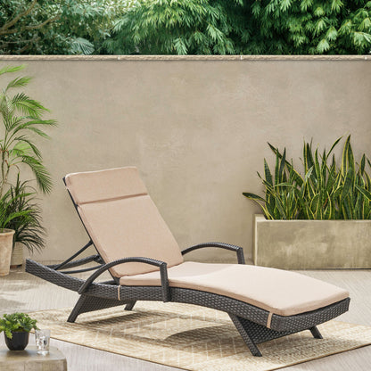Soleil Outdoor Water Resistant Chaise Lounge Cushion