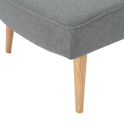 Jolie Mid Century Modern Fabric Chaise Lounge