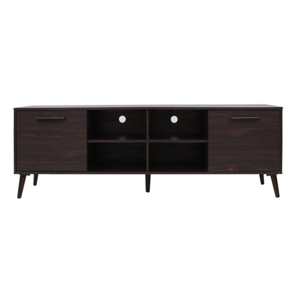 Owensmouth Mid Century Modern 2 Cabinets & Shelves TV Stand