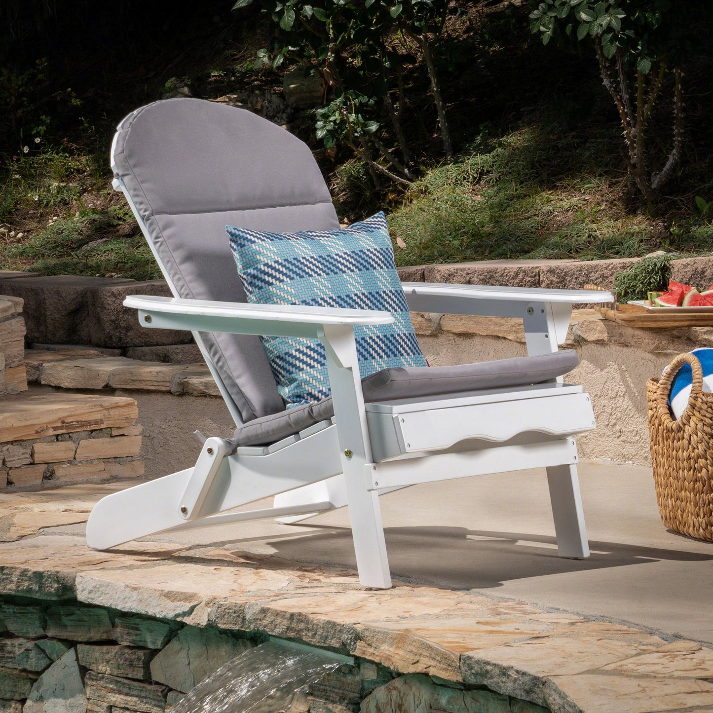 Reed Outdoor Water-Resistant Adirondack Chair Cushion