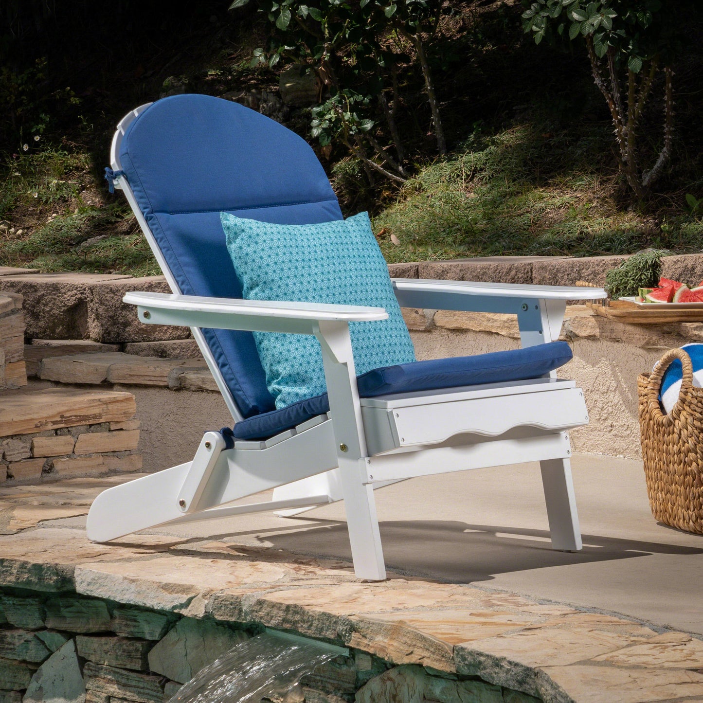 Reed Outdoor Water-Resistant Adirondack Chair Cushion