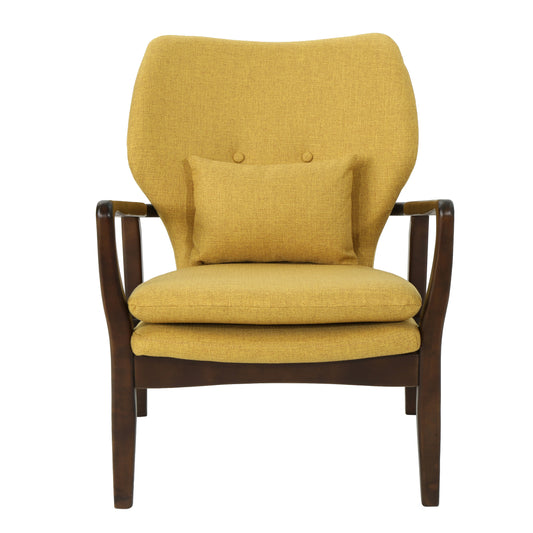Ventura Mid Century Modern Fabric Club Chair