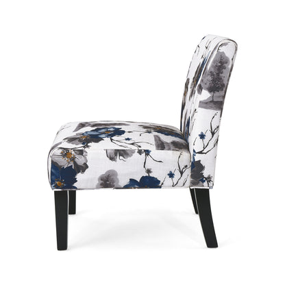 Kendal Contemporary Fabric Slipper Accent Chair