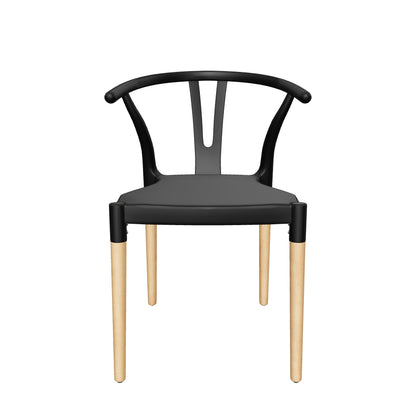 Victoria Modern Dining Chair with Beech Wood Legs (Set of 2)
