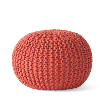 Poona Handcrafted Modern Cotton Pouf