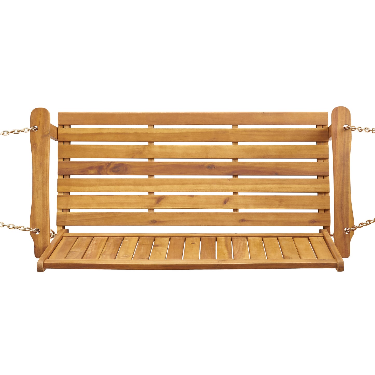 Lilith Outdoor Aacia Wood Porch Swing