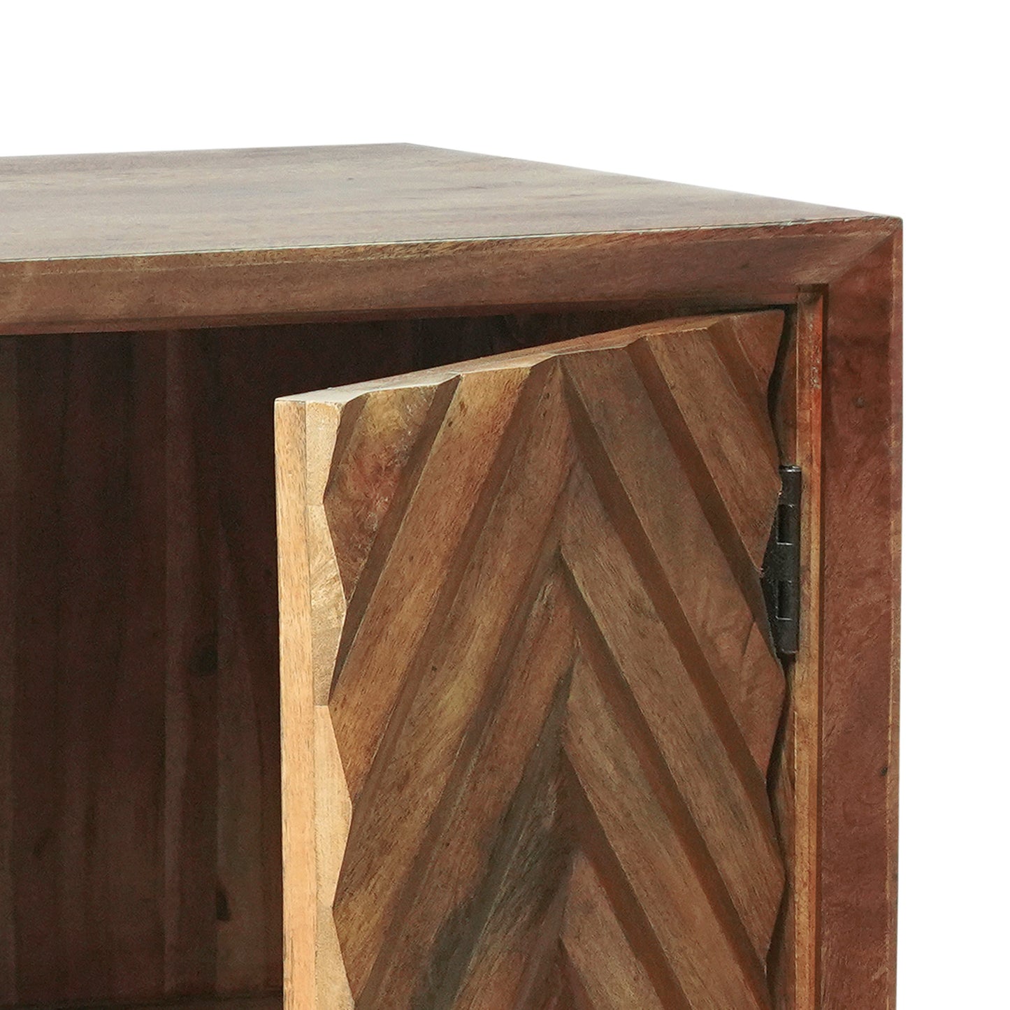 Yordani Mid-Century Modern Handcrafted Mango Wood Sideboard