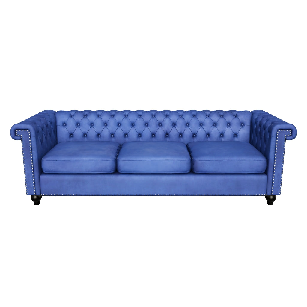 Royal blue chesterfield sofa online