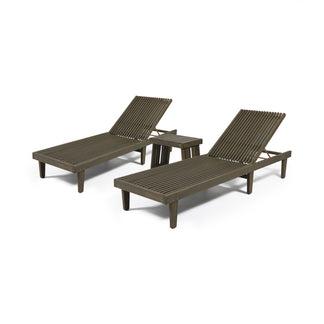 Sdraio Da Giardino In Legno Di Acacia – 2 Pezzi – Regolabile E Con Doghe – Finitura Teak - 3