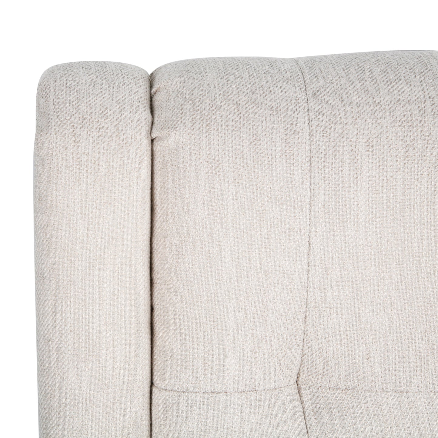 Marla Mid-Century Modern High Back Fabric Settee with Nailhead Trim