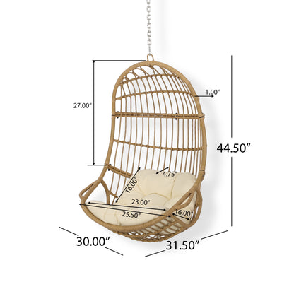 Ottawa Outdoor Wicker Hanging Nest Chair (No Stand)
