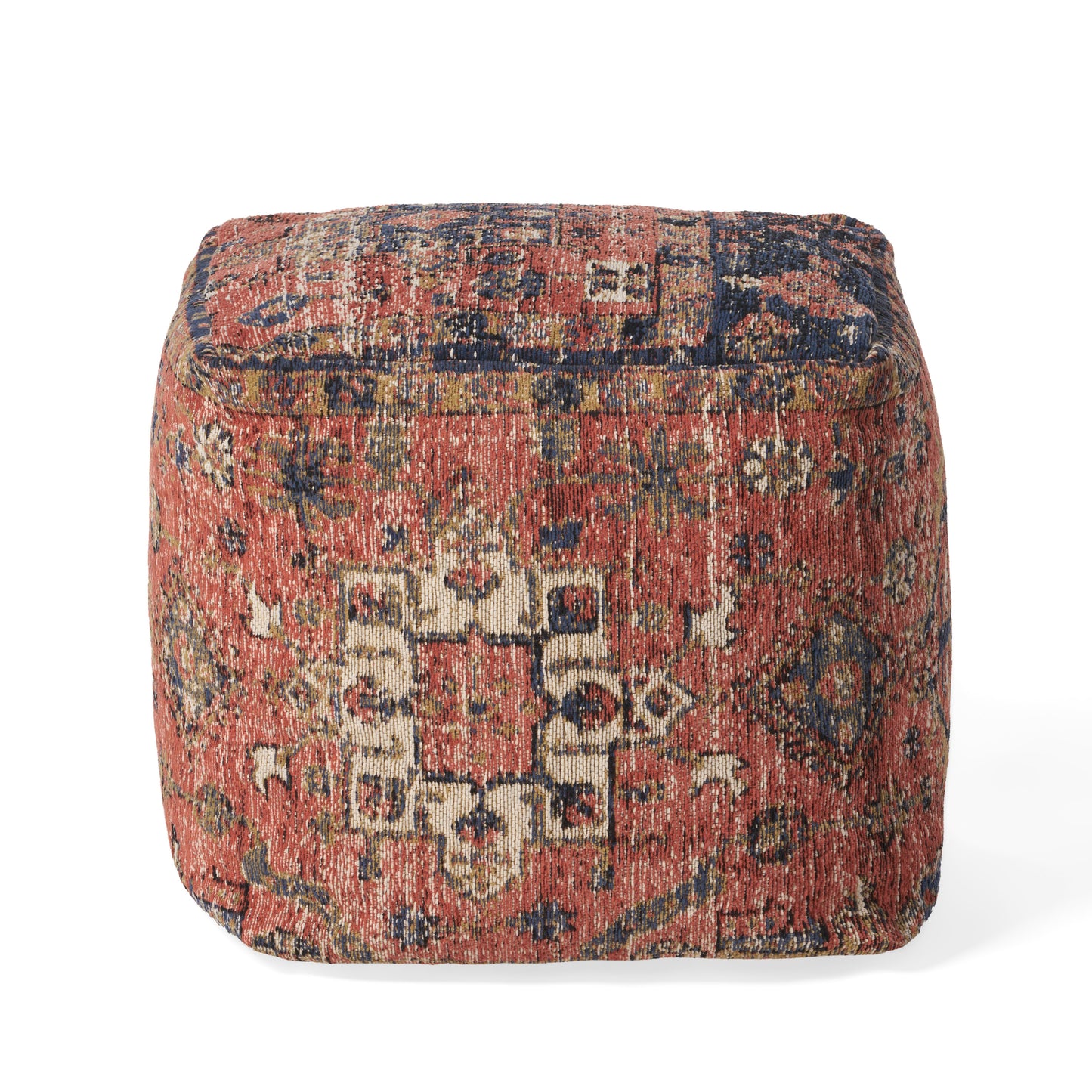 Bonsallo Contemporary Fabric Cube Pouf