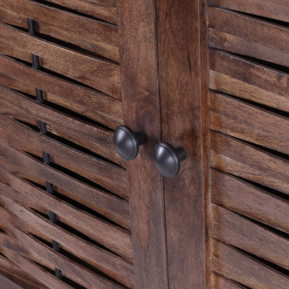 Upson Handcrafted Boho Mango Wood 2 Door Sideboard