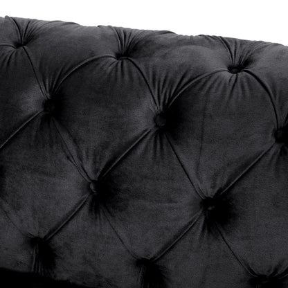 Giovanna Modern Glam Tufted Velvet 3 Seater Sofa