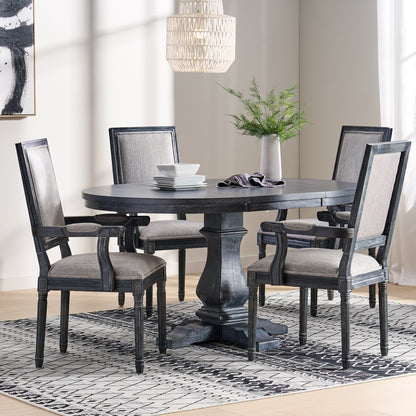 Ashlyn French Country Wood 5-Piece Expandable Dining Set