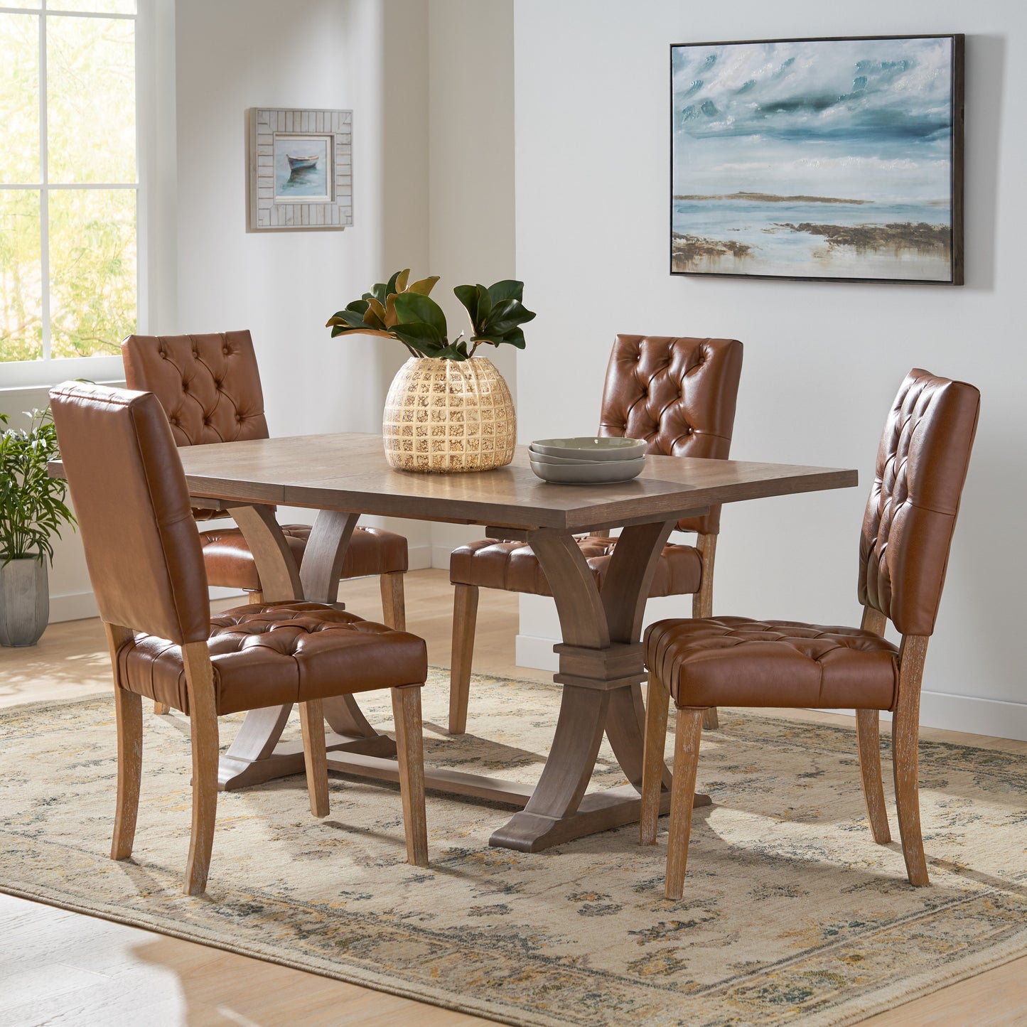Welby Contemporary Tufted Dining Chairs, Set of 4