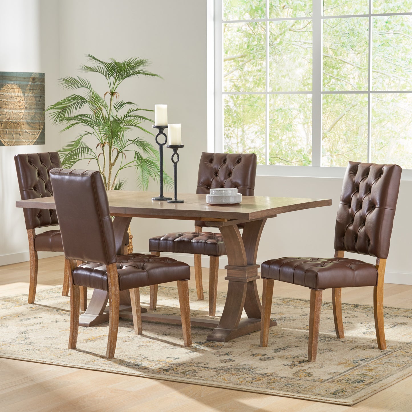 Welby Contemporary Tufted Dining Chairs, Set of 4