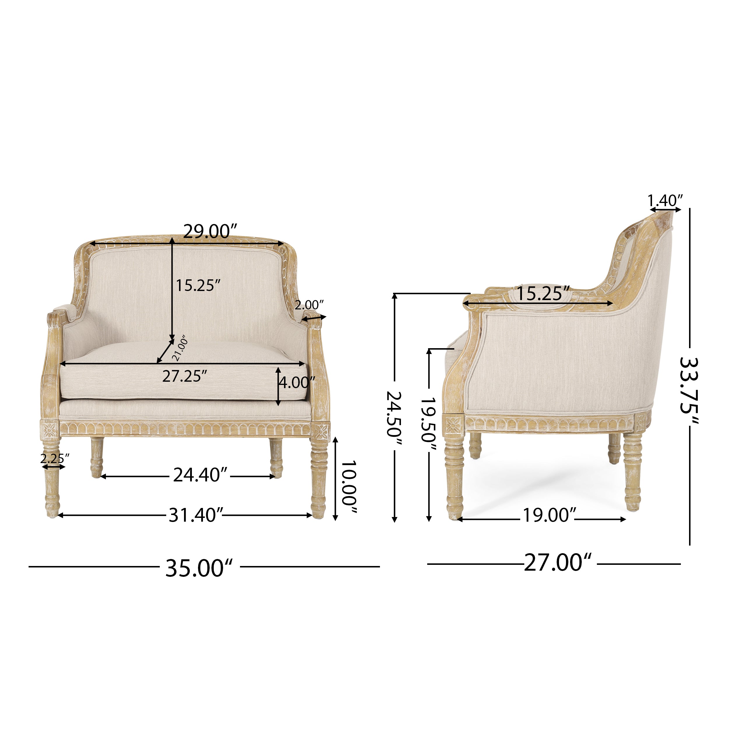 French discount country armchair