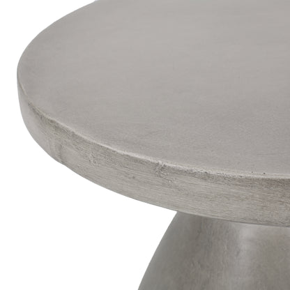 Inkwood Outdoor Lightweight Concrete Side Table, Concrete Finish