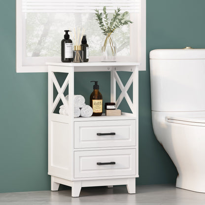 McCusker Modern Bathroom Storage Cabinet with Drawers