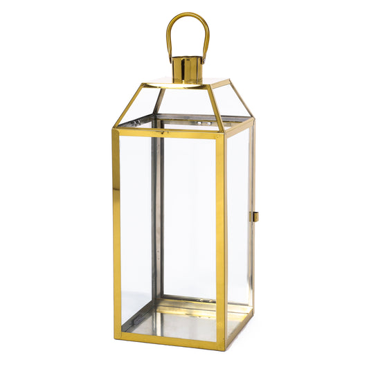 Hamel 18" Modern Stainless Steel Lantern