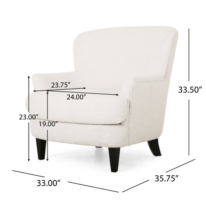 Gerald Boucle Upholstered Club Chair