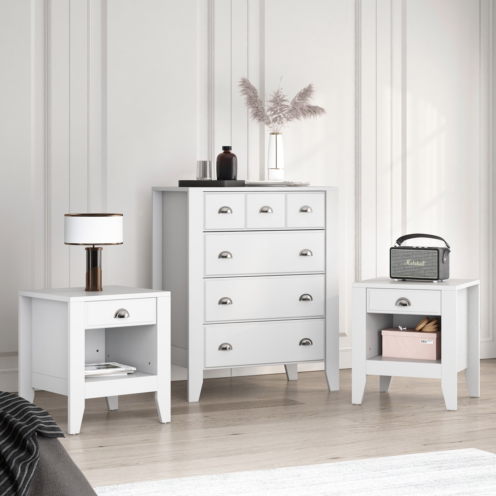 Cleary Contemporary Faux Wood 3 Piece Dresser and Nightstand Bedroom S – GDFStudio Cleary Contemporary Faux Wood 3 Piece Dresser and Nightstand Bedroom S – GDFStudio