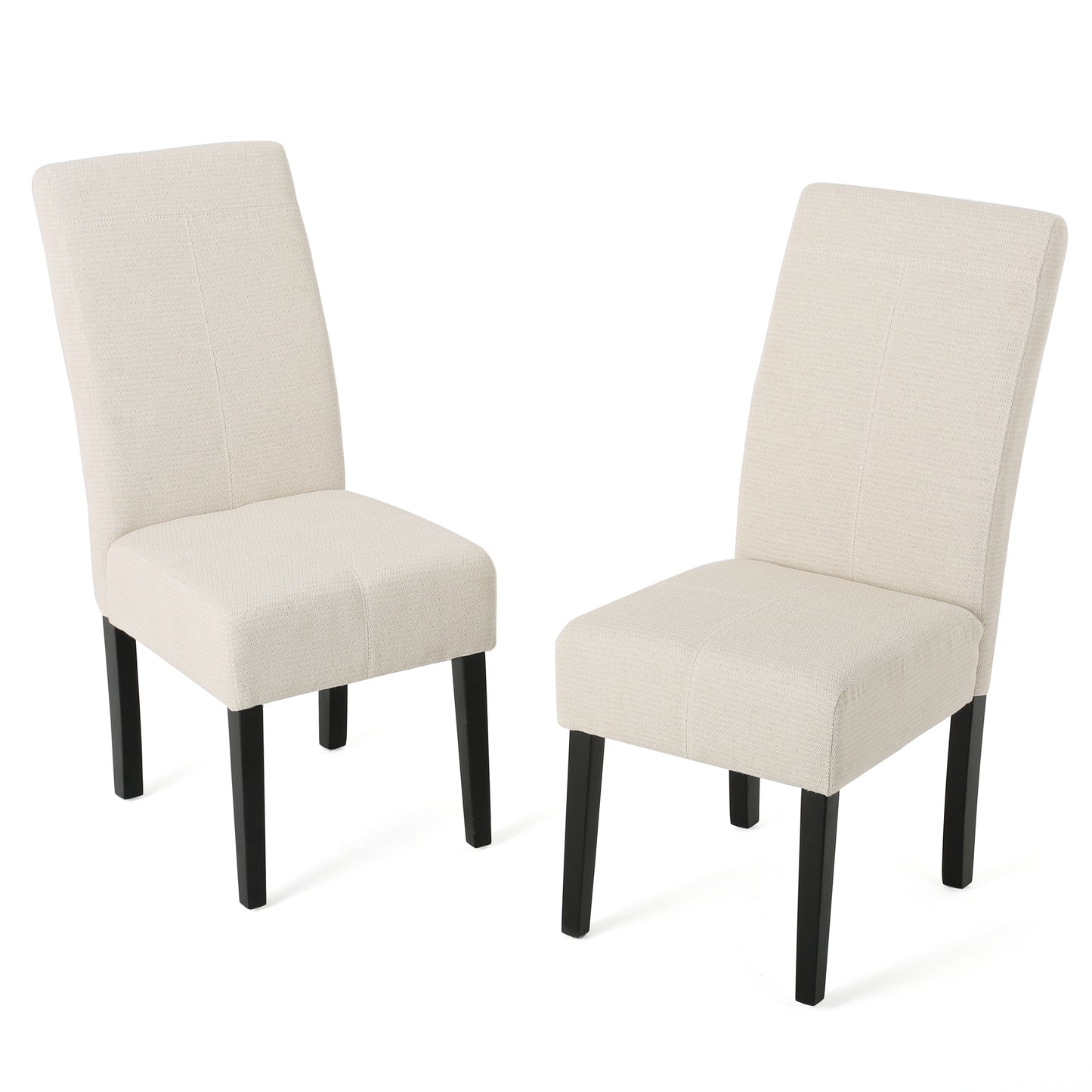 Araducan Beige Fabric Dining Chair (Set of 2)