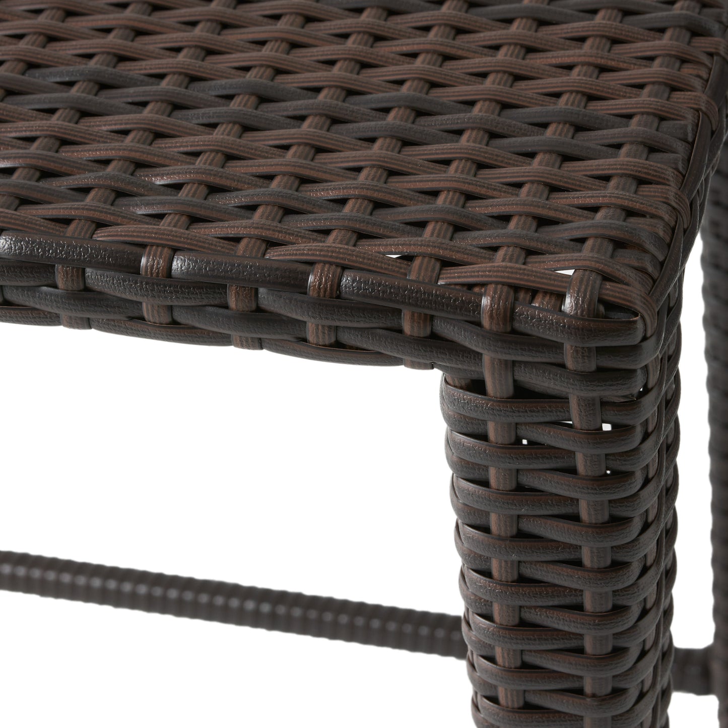 Mayall Multibrown Wicker Nested Side Tables (Set of 3)