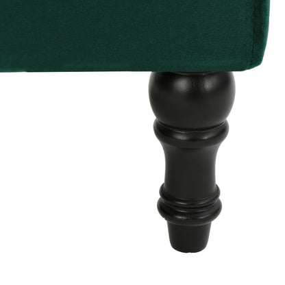 Cordoba Button Tufted Velvet Ottoman Footstool