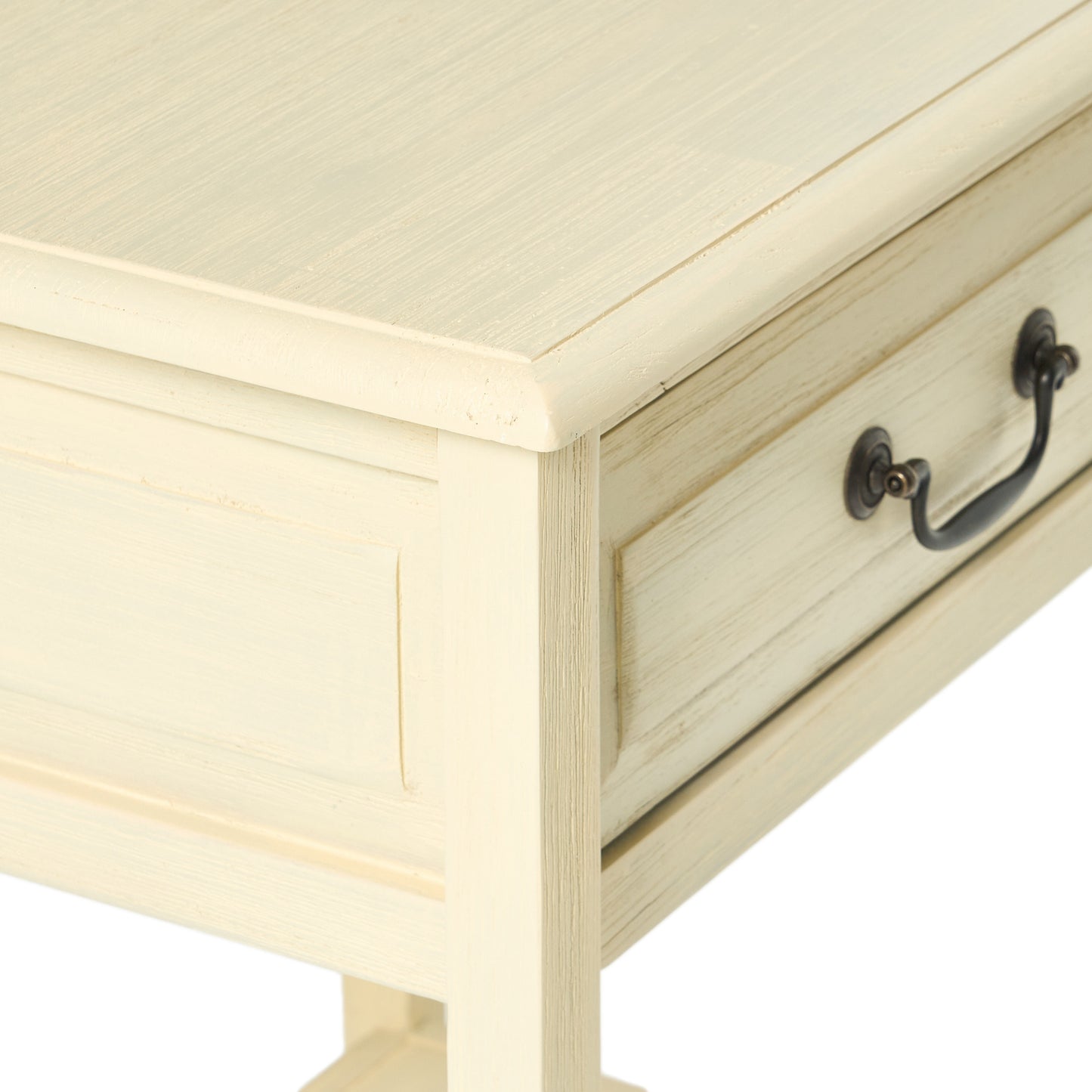Noah Weathered Wood Top Drawer Accent Table