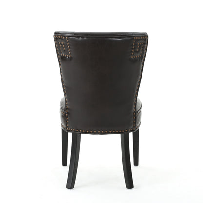 George Brown Leather Dining Chair