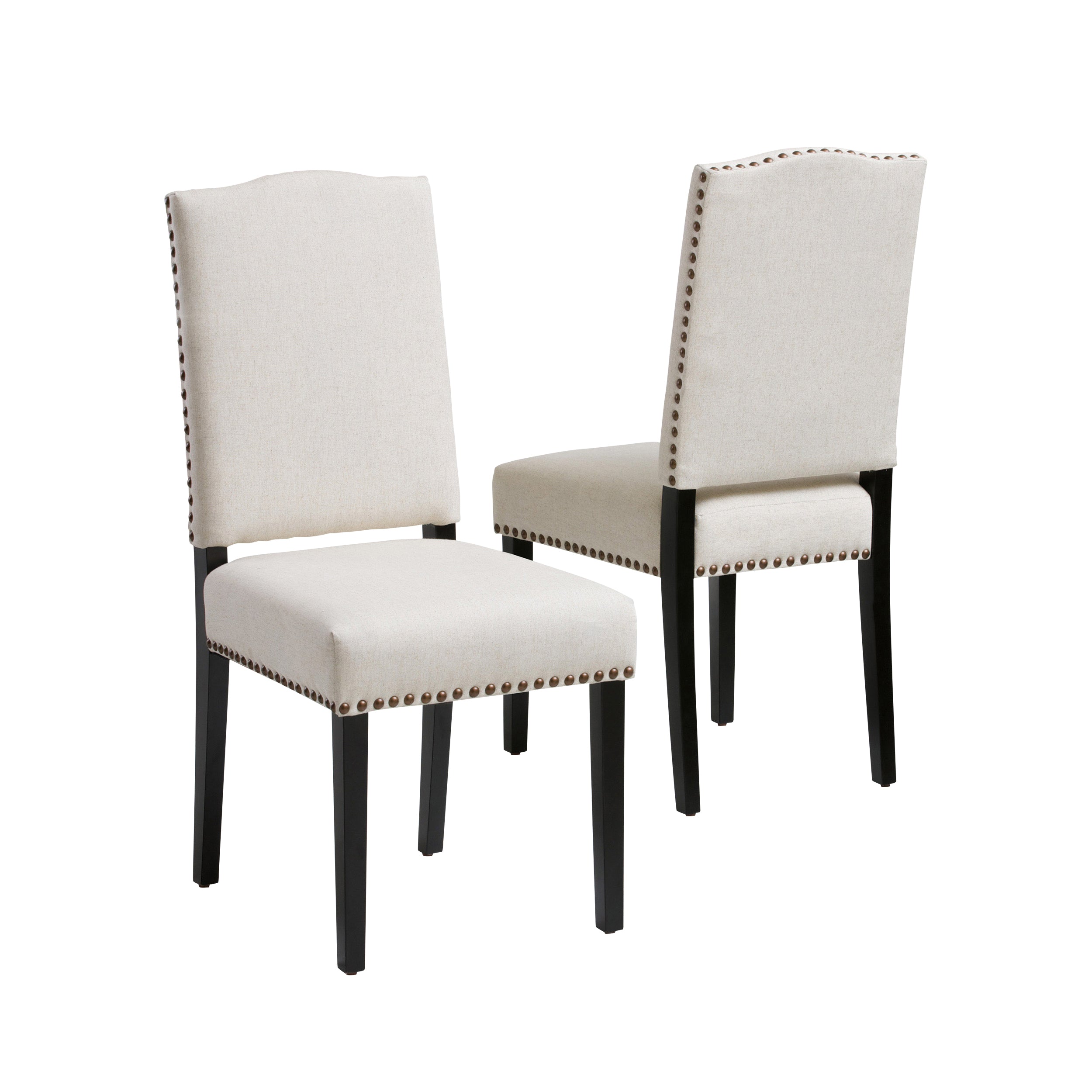 Beige fabric dining online chairs