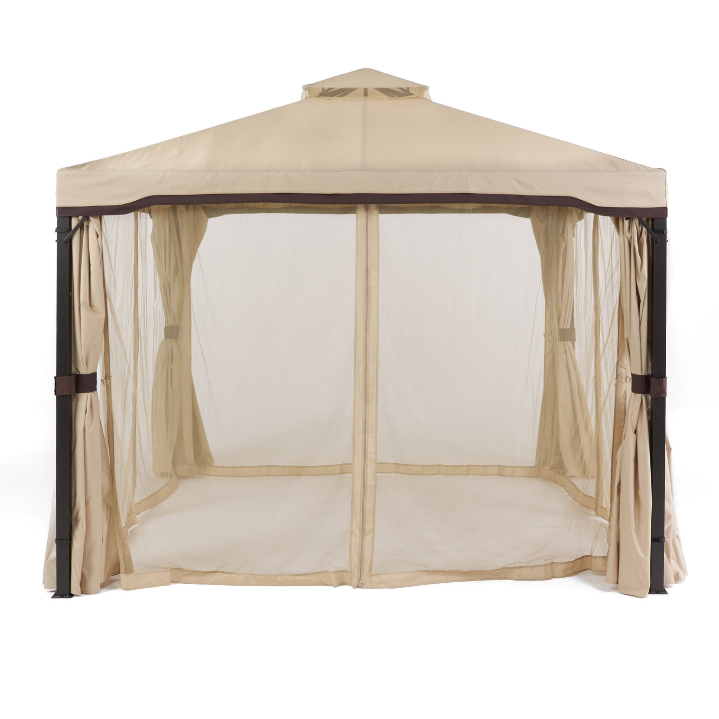 Sonoma Outdoor Curtains With Mosquito Netting 10 x 10 Foot Gazebo
