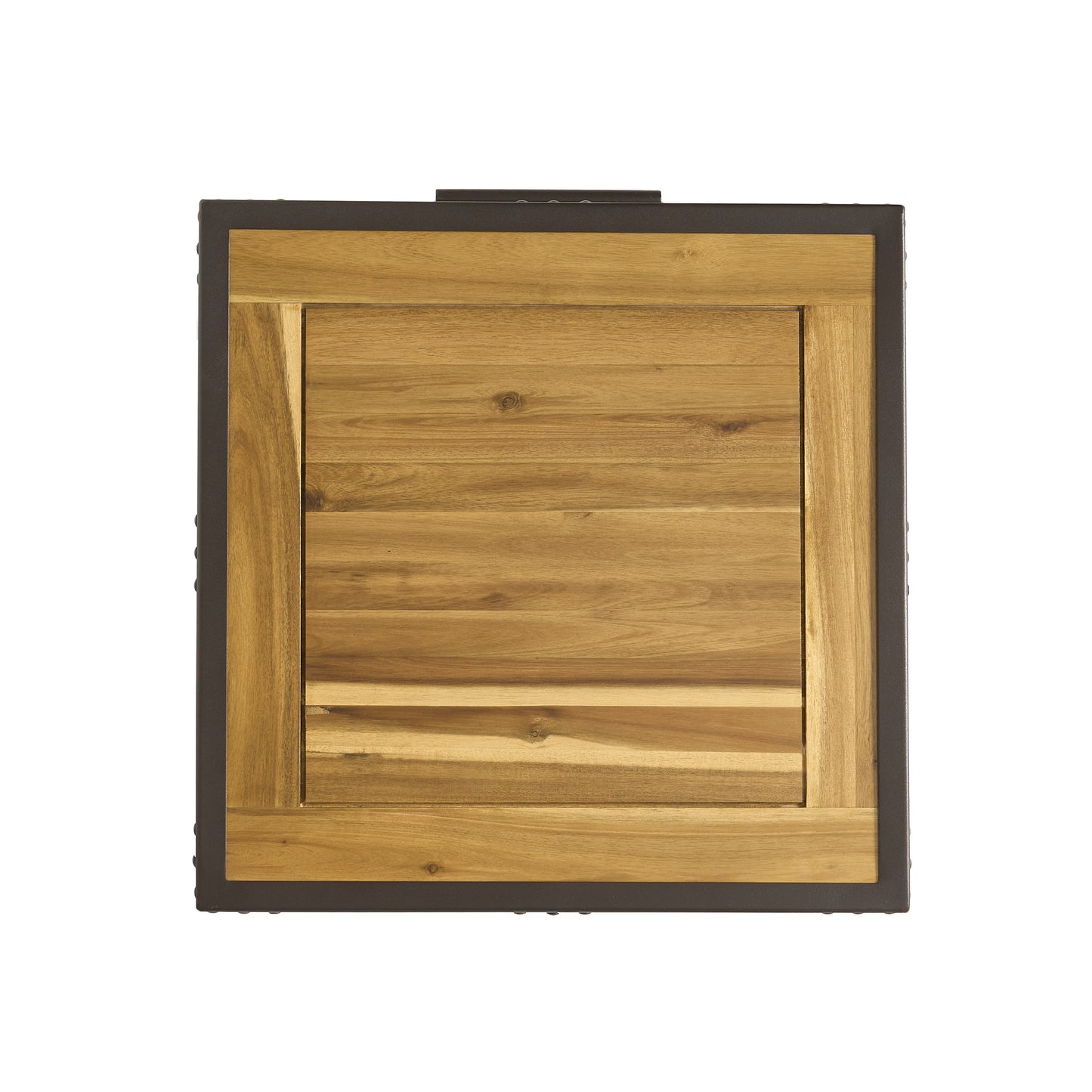 Glendora Industrial Solid Wood Single Drawer Nightstand End Table