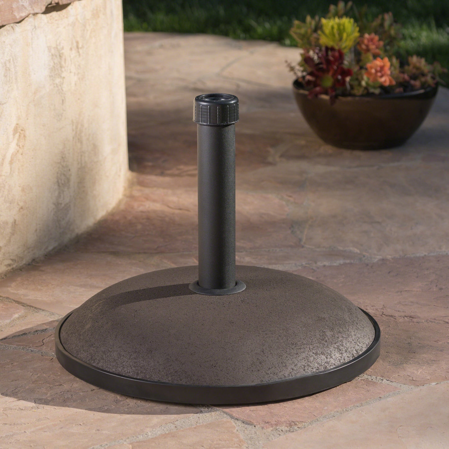 Benton Outdoor 66 lbs Circular Concrete Umbrella Base