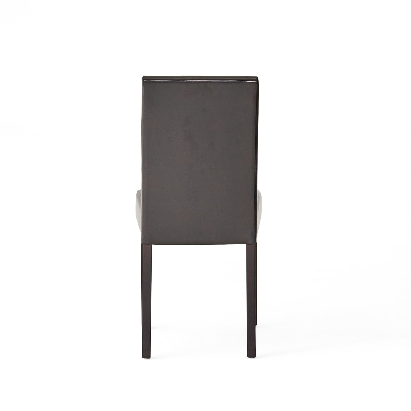 Esteban Brown Leather Parson Dining Chairs (Set of 2)